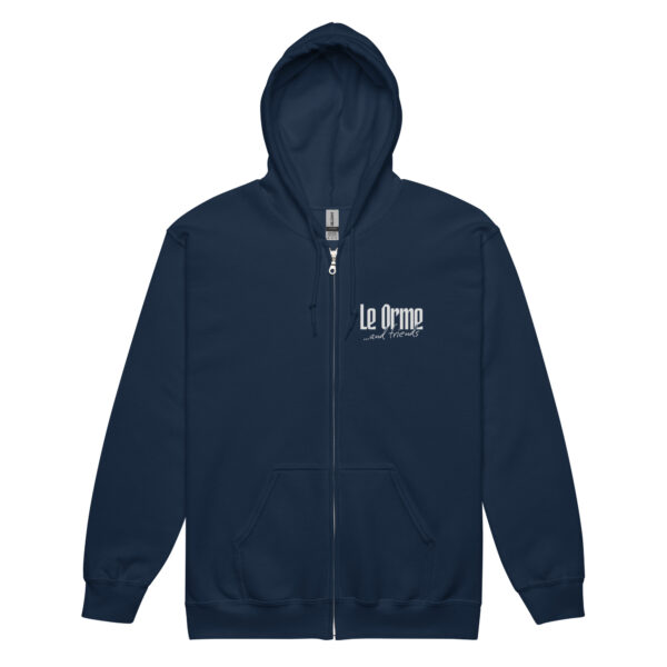 Le Orme & Friends - Felpa con cappuccio e zip misto pesante unisex - immagine 3