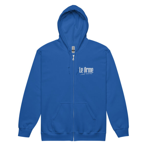 Le Orme & Friends - Felpa con cappuccio e zip misto pesante unisex - immagine 7