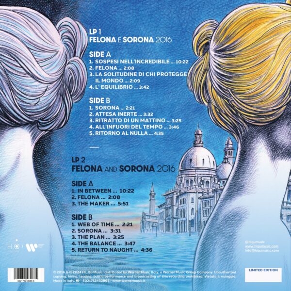 FELONA E/AND SORONA 2016 (DOPPIO VINILE BLU CIELO E BIANCO) - Limited Edition - immagine 3