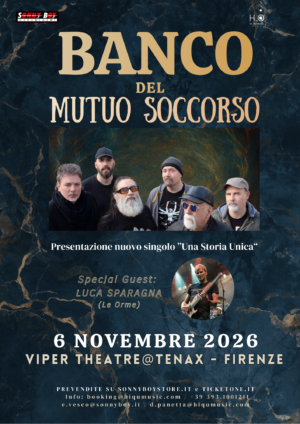 Concerto Banco del Mutuo Soccorso 6 Novembre 2026 a Firenze