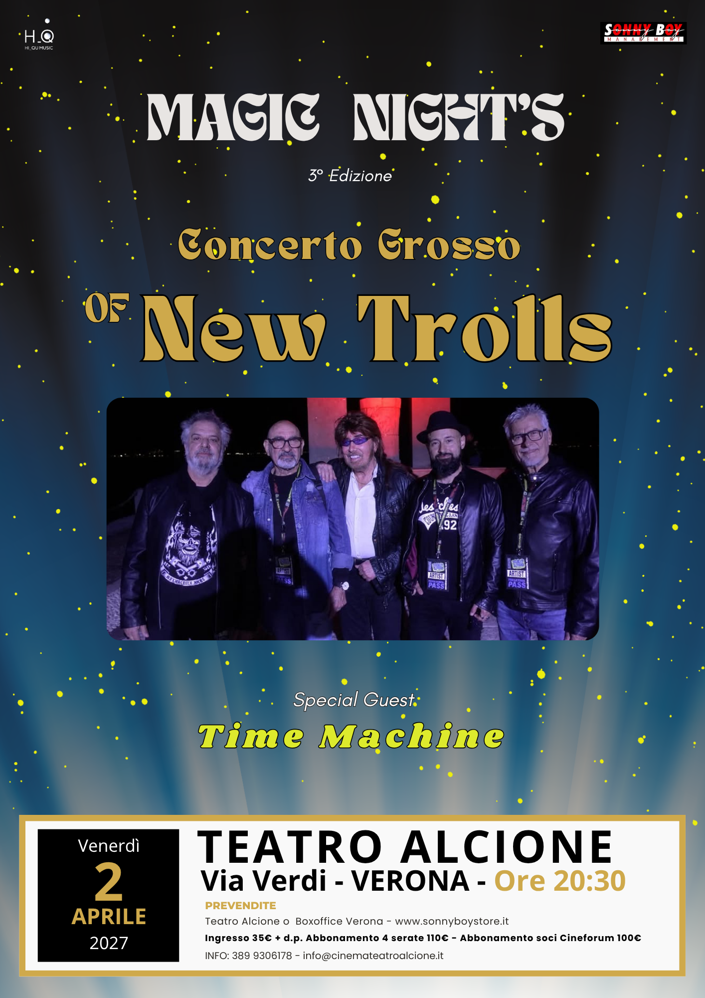 Magic Night 2 Aprile 2027 Teatro Alcione Verona